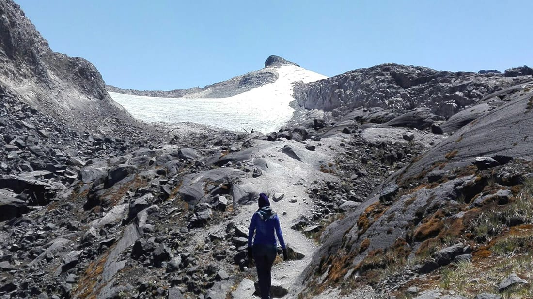 Ascenso Flota de vehículos vista Nevado Santa Isabel