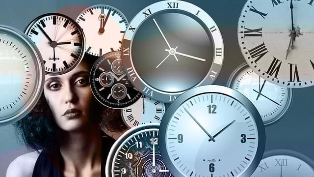 time, clock, head, árboles, lugar
