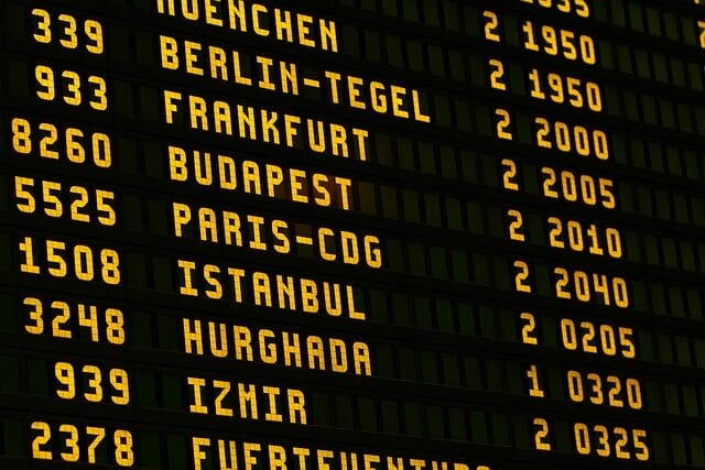 airport, board, flying