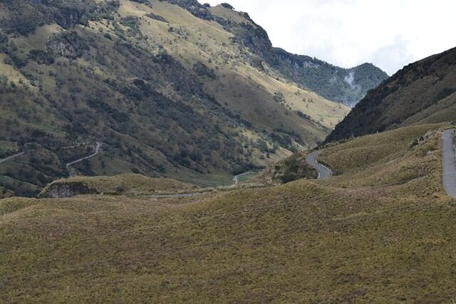 mountains, nevado del ruiz, colombia, río claro, vía, playas, pueblos, uno, una ciudad, pueblo, importante