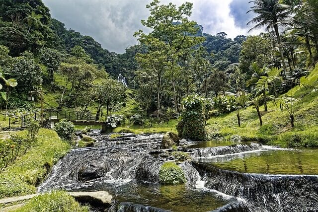 colombia, santa rosa, termales balneario santa rosa, parque, sección, uso. buffet, familia, alberca, vez