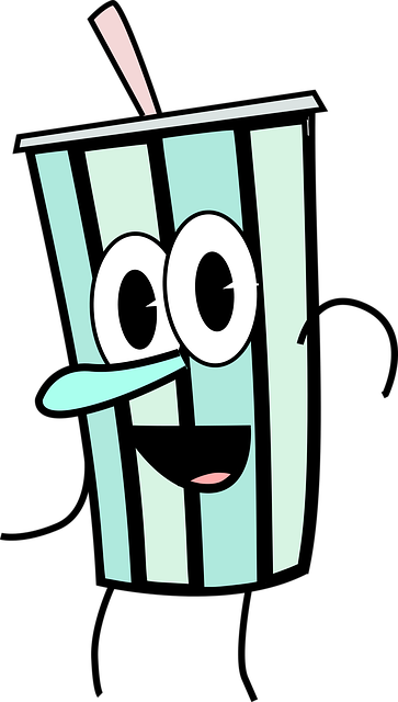 cartoon, drink, food
