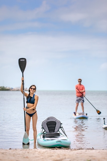 standup paddleboarding, paddle board, sea