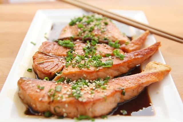 food, nature, salmon, teriyaki, fish, eat, dish, restaurant, meal, healthy, healthy meal, savory, food photography, food, food, food, food, food, salmon, fish, fish, fish, restaurant