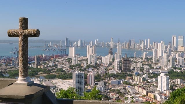caribbean, colombia, cartagena, vacations, fort, convento de la popa, city, cross, christian, historical, a world heritage site in 1984, colombia, colombia, cartagena, cartagena, cartagena, cartagena, cartagena