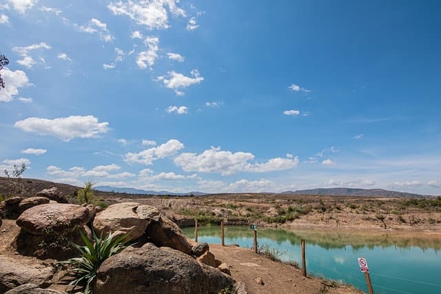 blue wells, boyaca, landscape, darling, clouds, desert, colombia, moutains, boyacá, blue, nature, holiday, hiking, terracotta, colonial, architecture, stone, clay, ancient, historical