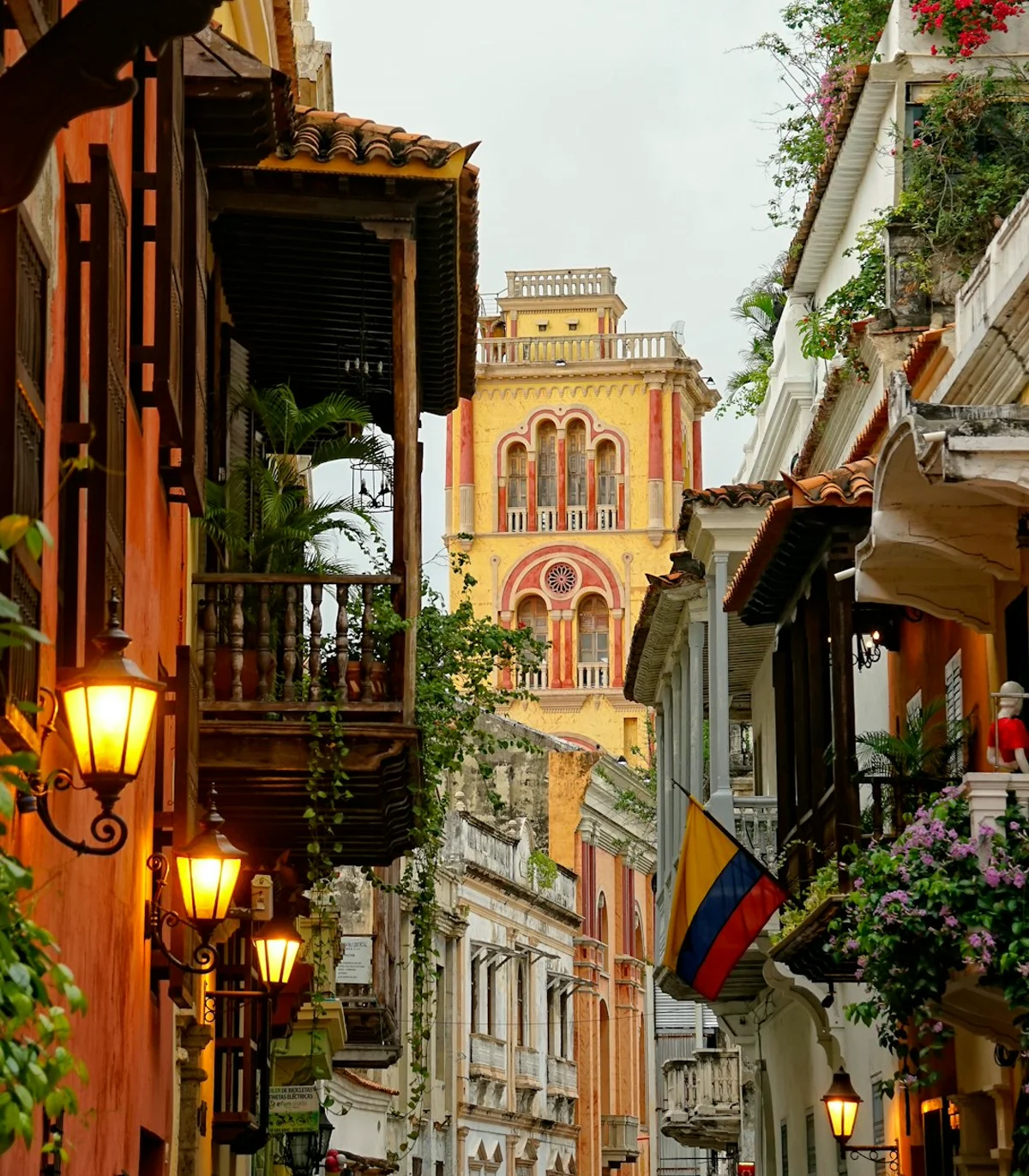 Calles coloniales de Cartagena de Indias