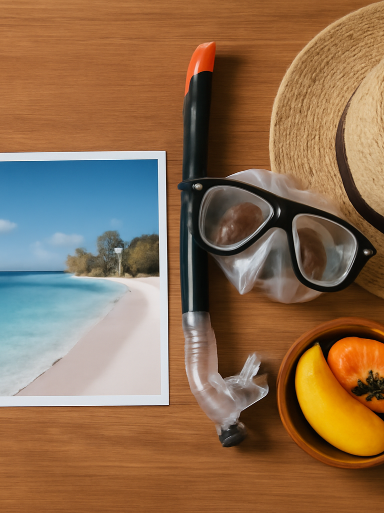 Imagen editorial fotorrealista de Itinerario 4 días para planear viajes a San Andrés