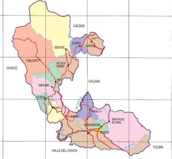 Carte de Risaralda