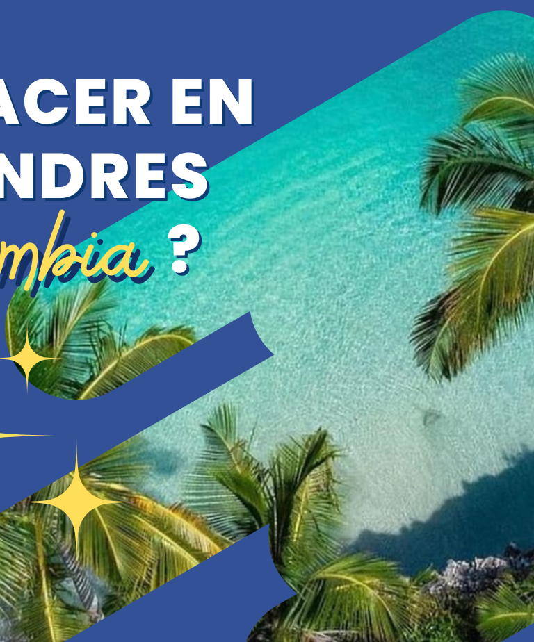 Vista aérea de San Andrés y el mar de siete colores del Caribe colombiano