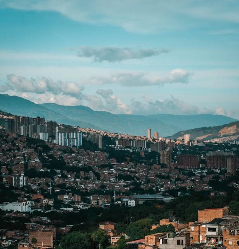 Fachadas coloniais em La Candelaria, Bogotá